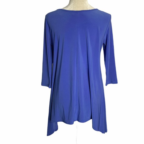 Kristin Crenshaw Handkerchief Hem Tunic Top 20PE - Picture 4 of 6